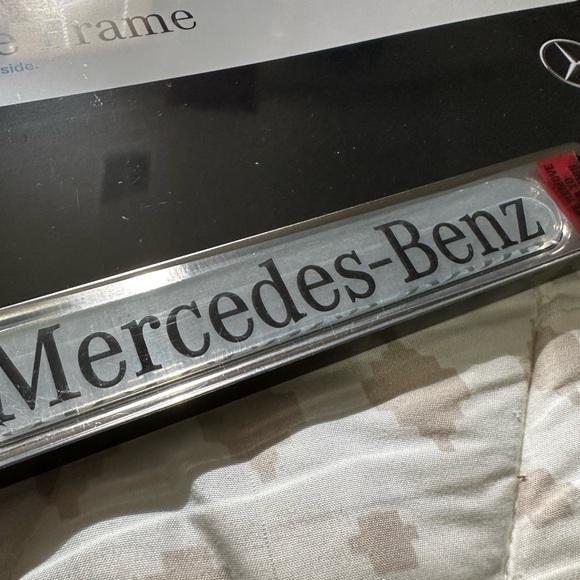 Mercedes Benz Stainless steel license plate frame authentic came from dealership - Picture 7 of 15
